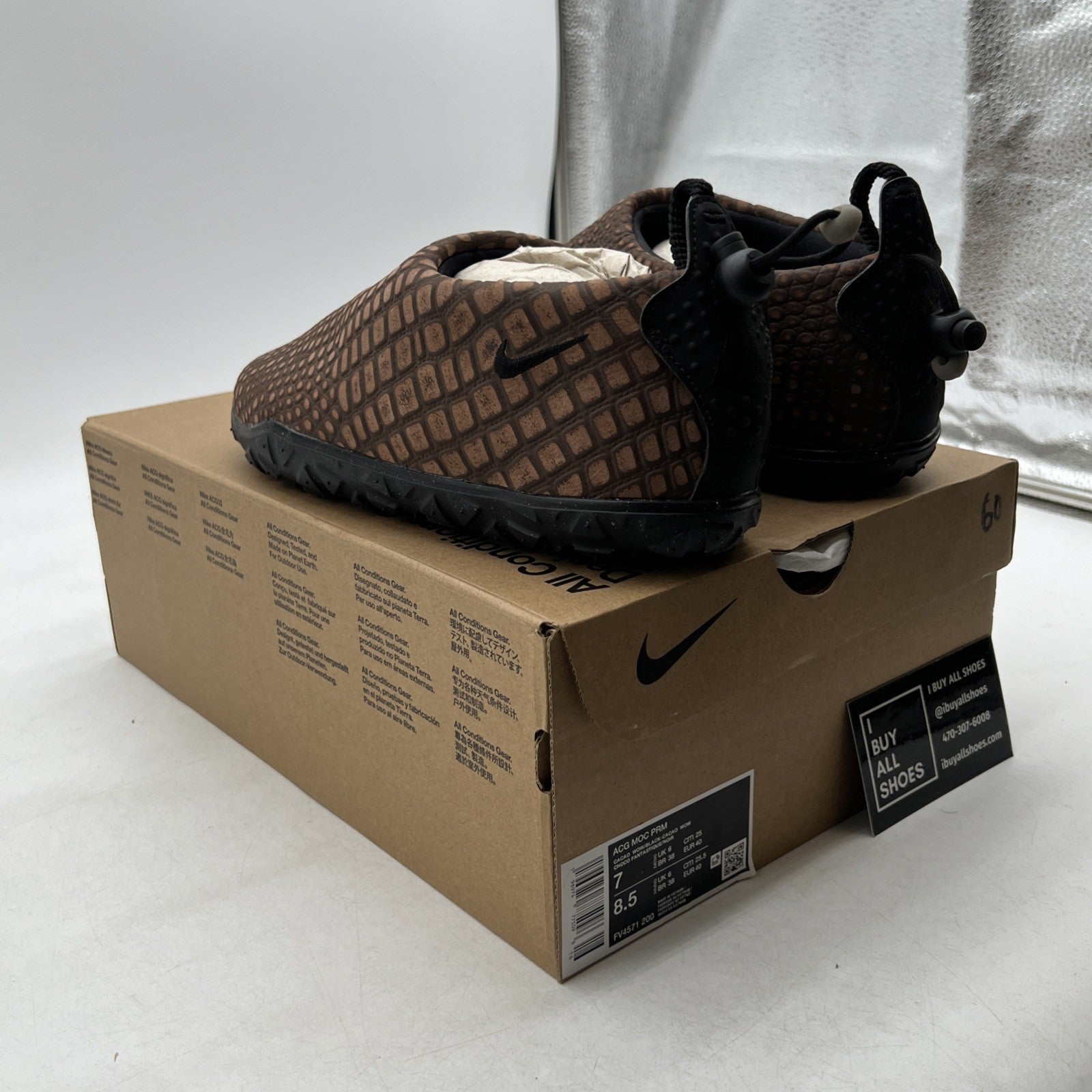 Size 7 - Nike ACG Moc Premium Cacao Wow Croc (FV4571-200)