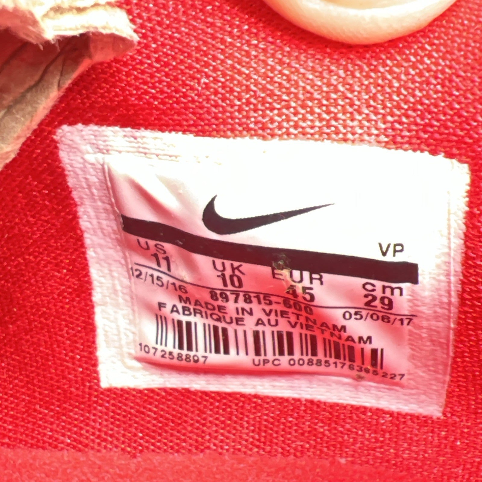 Size 11 - Nike KD 10 Red Velvet (897815-600)