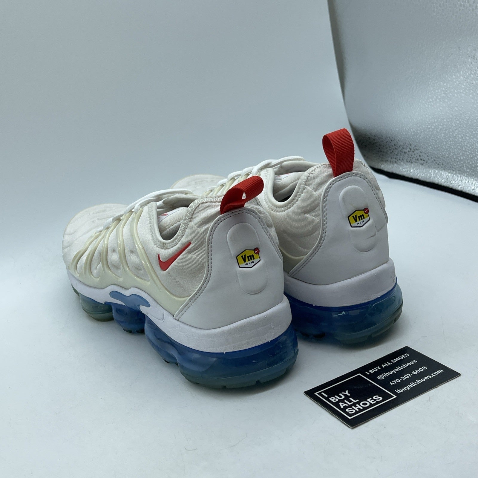 Size 10 - Nike Air VaporMax Plus White University Blue Suede (DV2119-100)