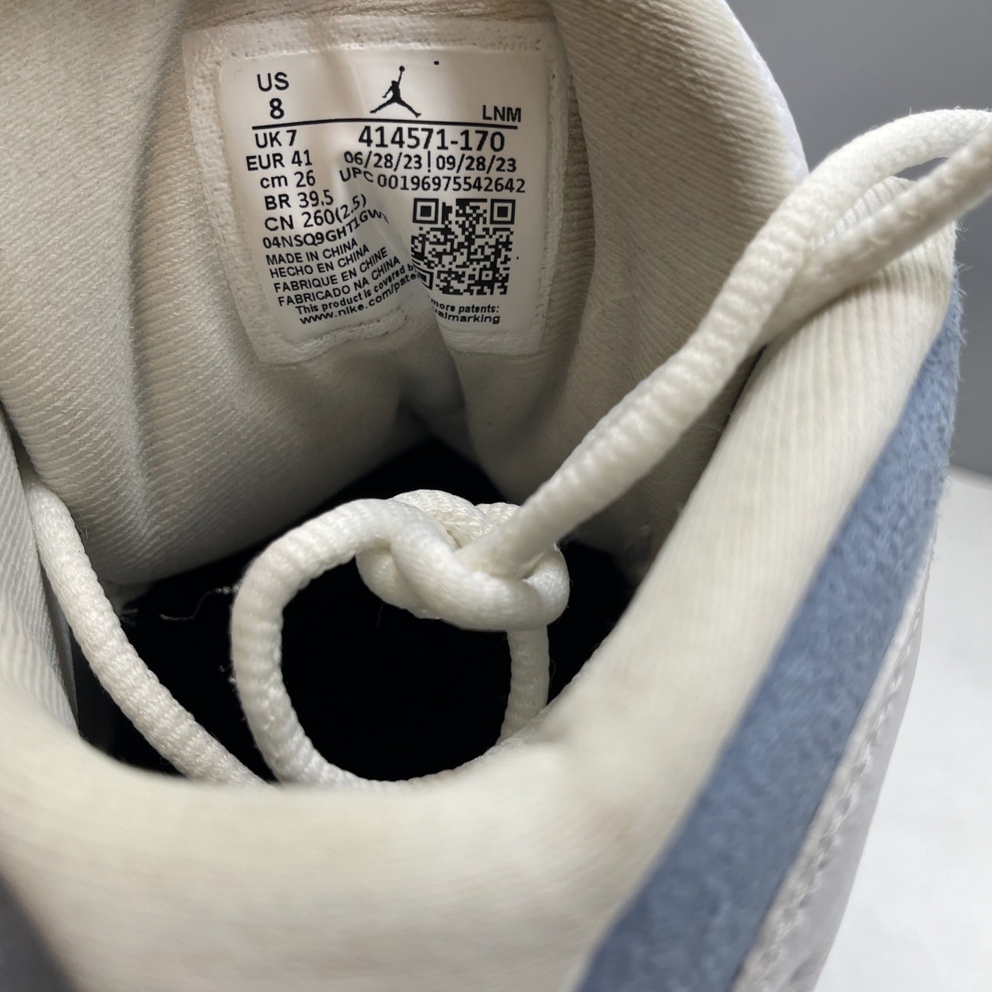 Size 8 - Air Jordan 13 Retro Blue Grey White Suede Leather (414571-170)