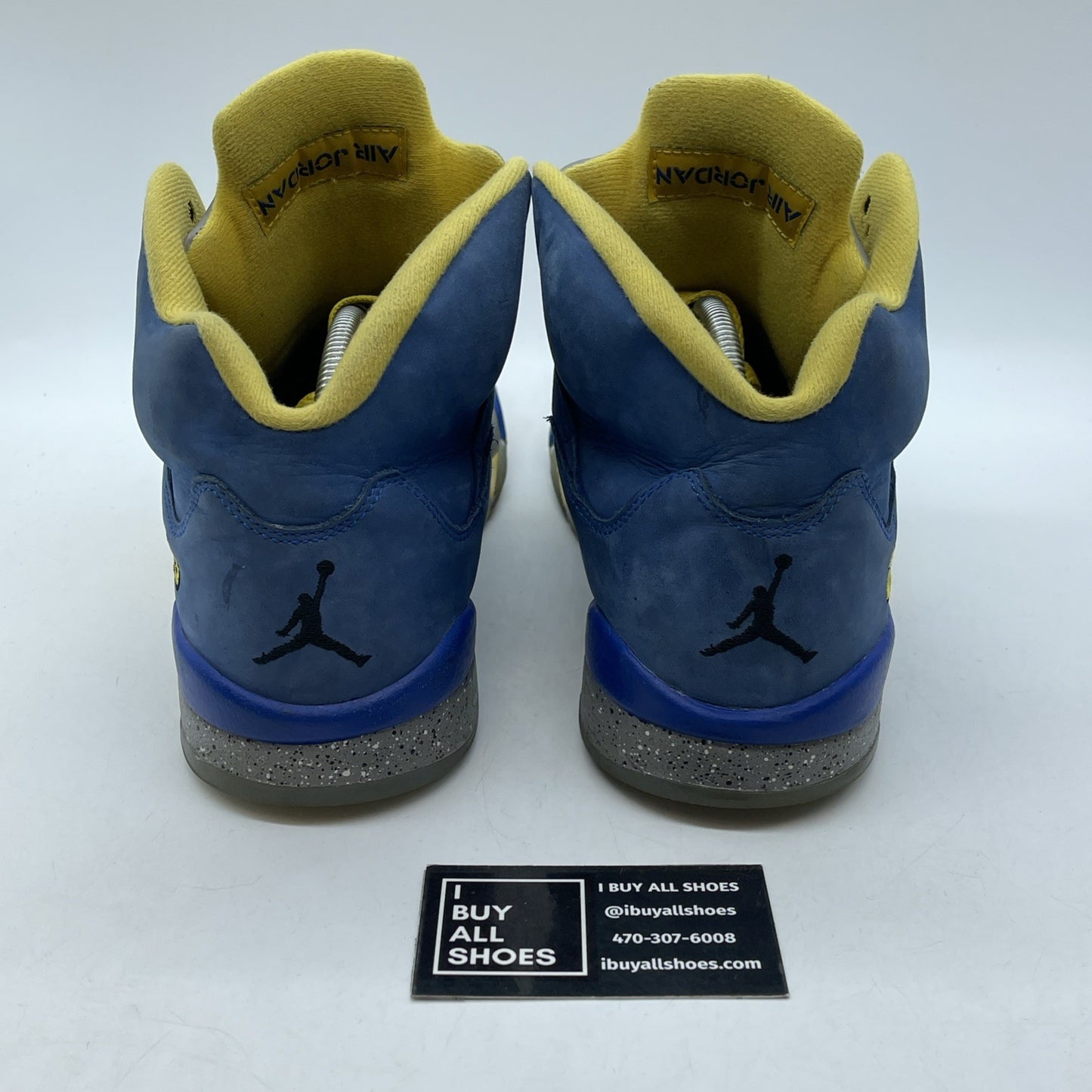 Size 11 - Air Jordan 5 Retro Laney Blue Black Yellow Suede (CD2720-400)