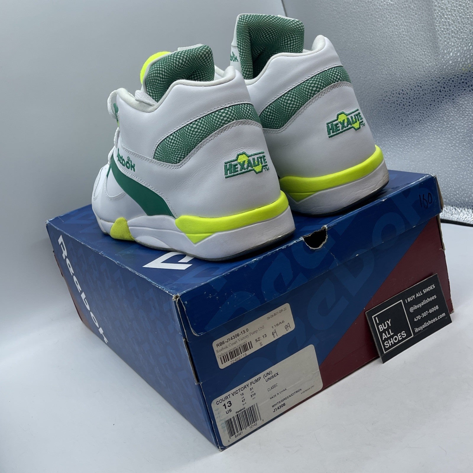 Size 13 - Reebok Court Victory Pump x Michael Chang White 2013 (J14306)