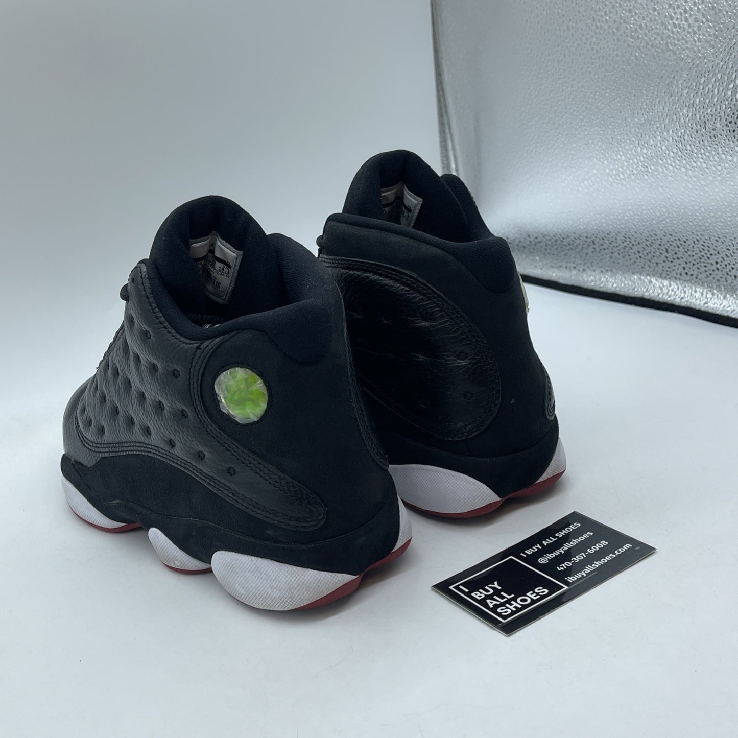 Size 8.5 - Air Jordan 13 Retro 2011 Playoff Black Suede Leather (414571-001)