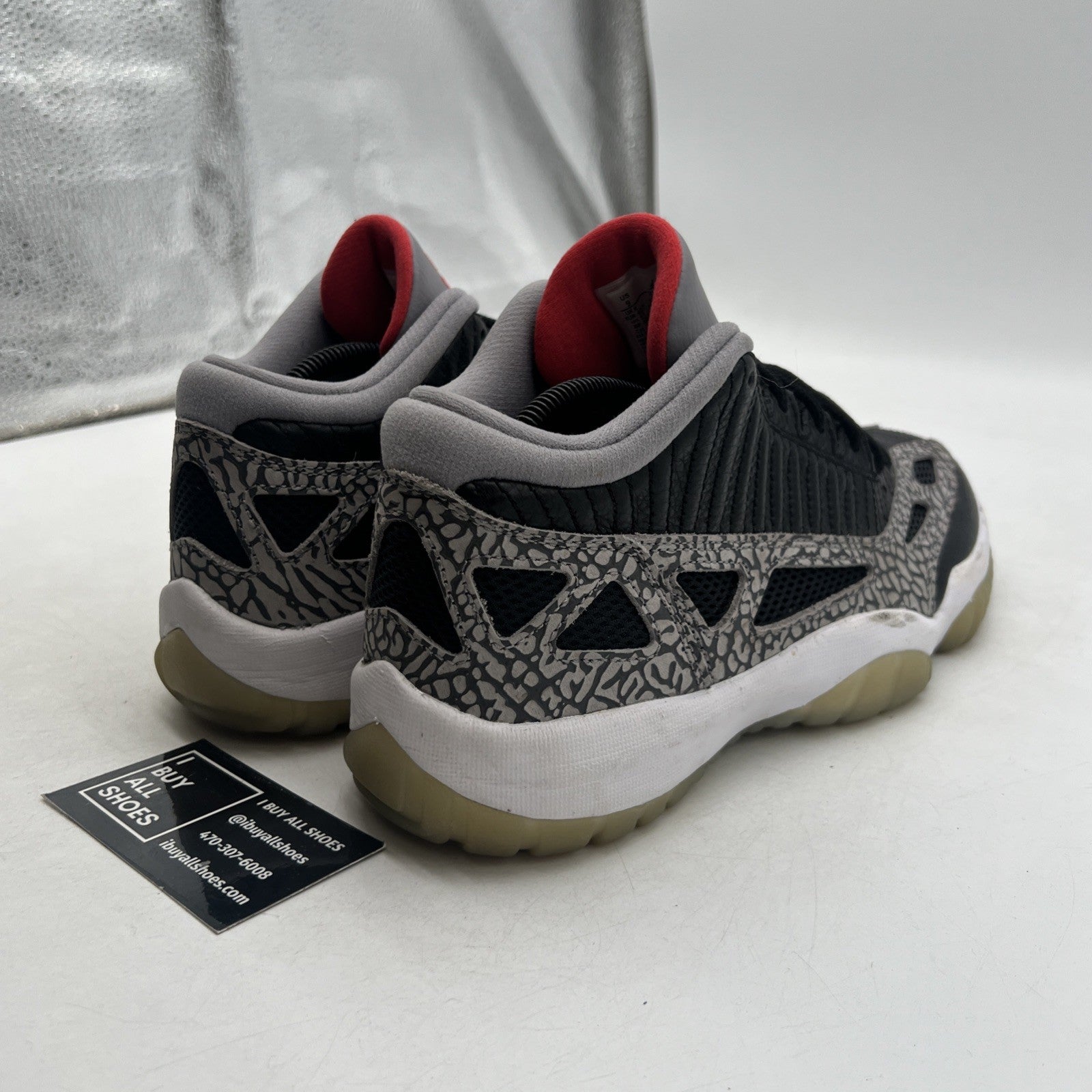 Size 9 - Air Jordan 11 Retro IE Low Black Cement (919712-006)