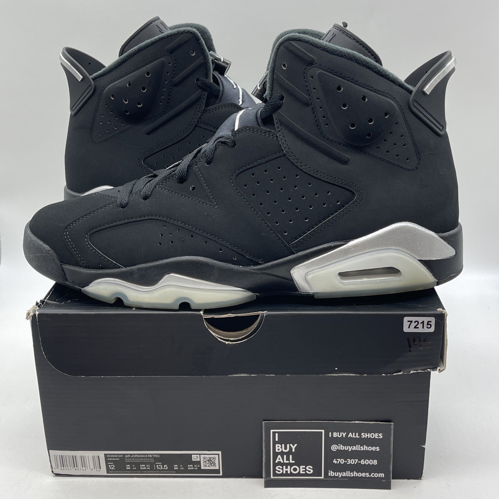 Size 12 - Air Jordan 6 Retro Mid Chrome (DX2836-001)