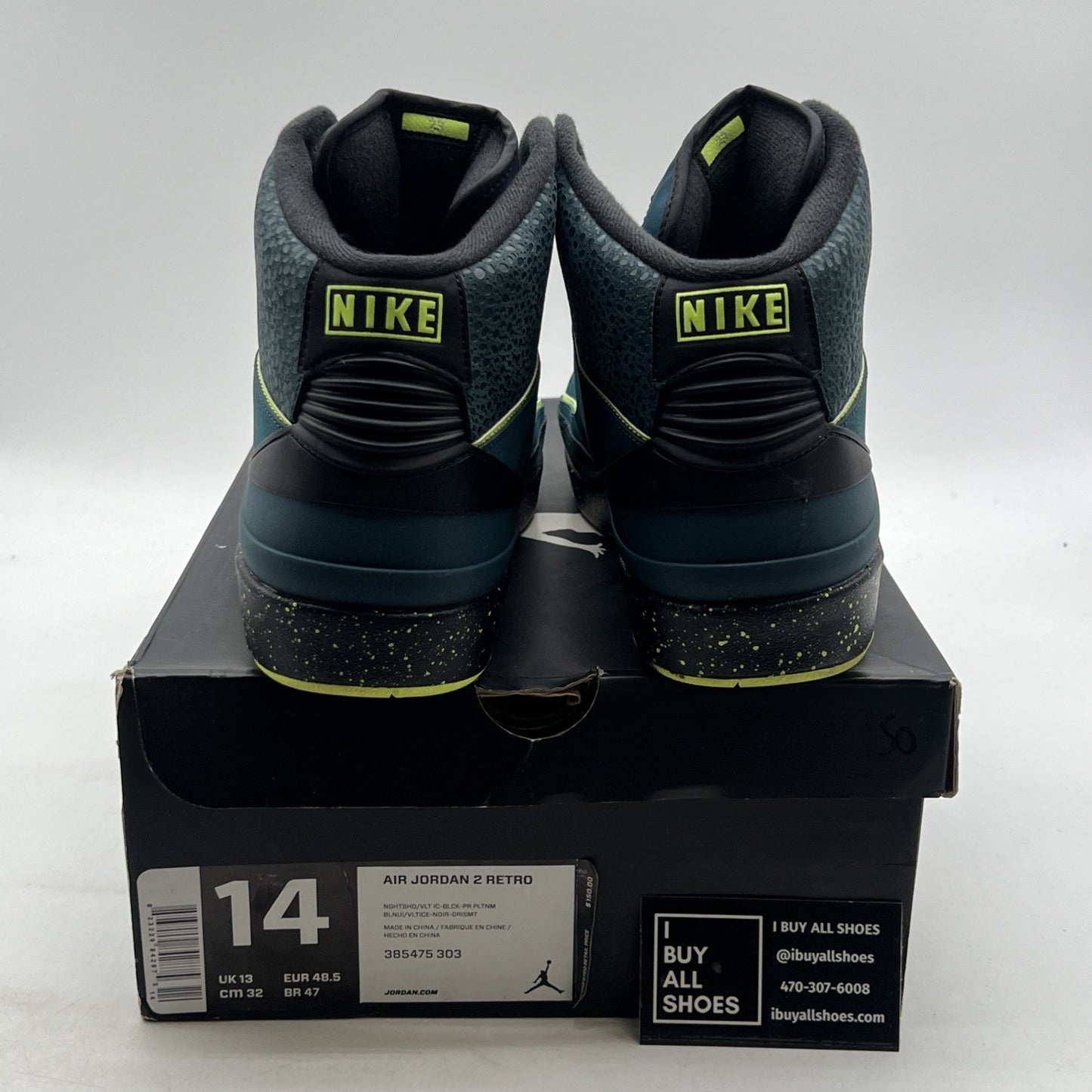 Size 14 - Air Jordan 2 Retro Nightshade (385475-303)