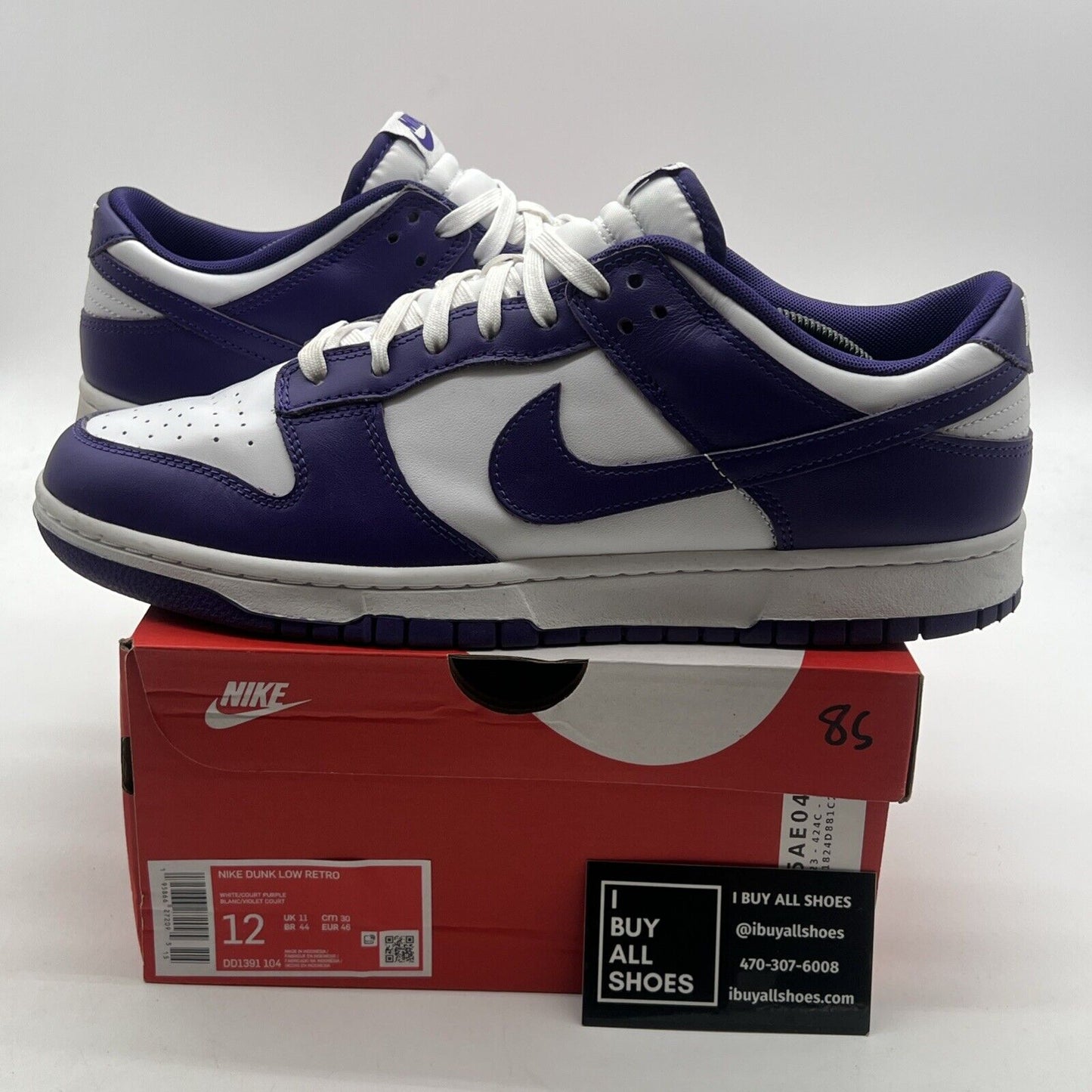Size 12 - Nike Dunk Low Retro Court Purple 2022 (DD1391-104)