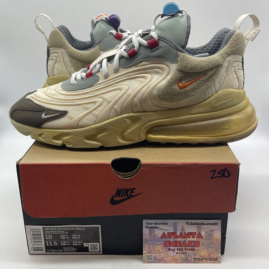 Size 10 - Nike Travis Scott x Air Max 270 React ENG Cactus Trails (CT2864-200)