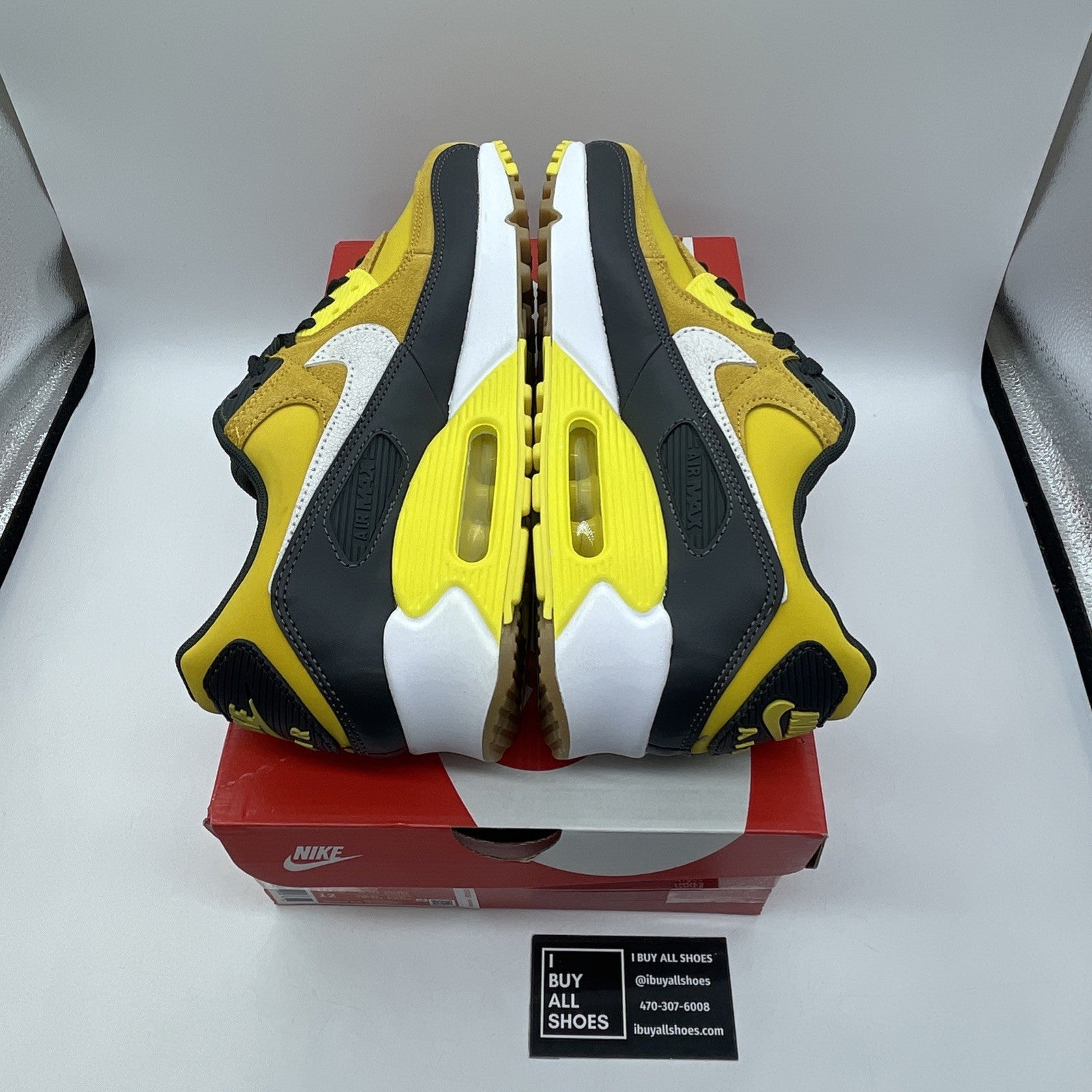 Size 10.5 - Nike Air Max 90 SE Go The Extra Smile Yellow Suede (DO5848-700)