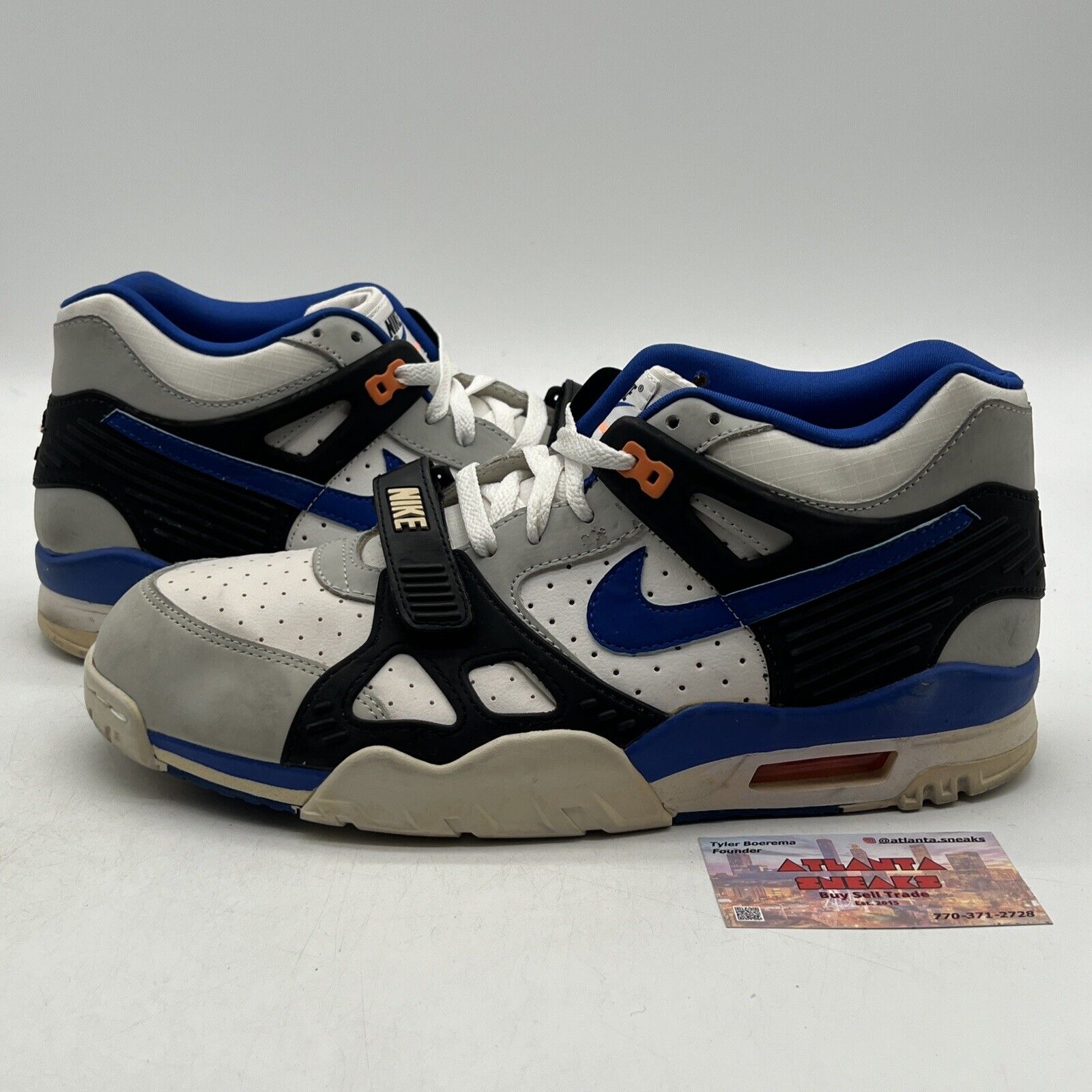 Size 12 - Nike Air Trainer 3 Auburn Blue Orange White Grey (705426-001)