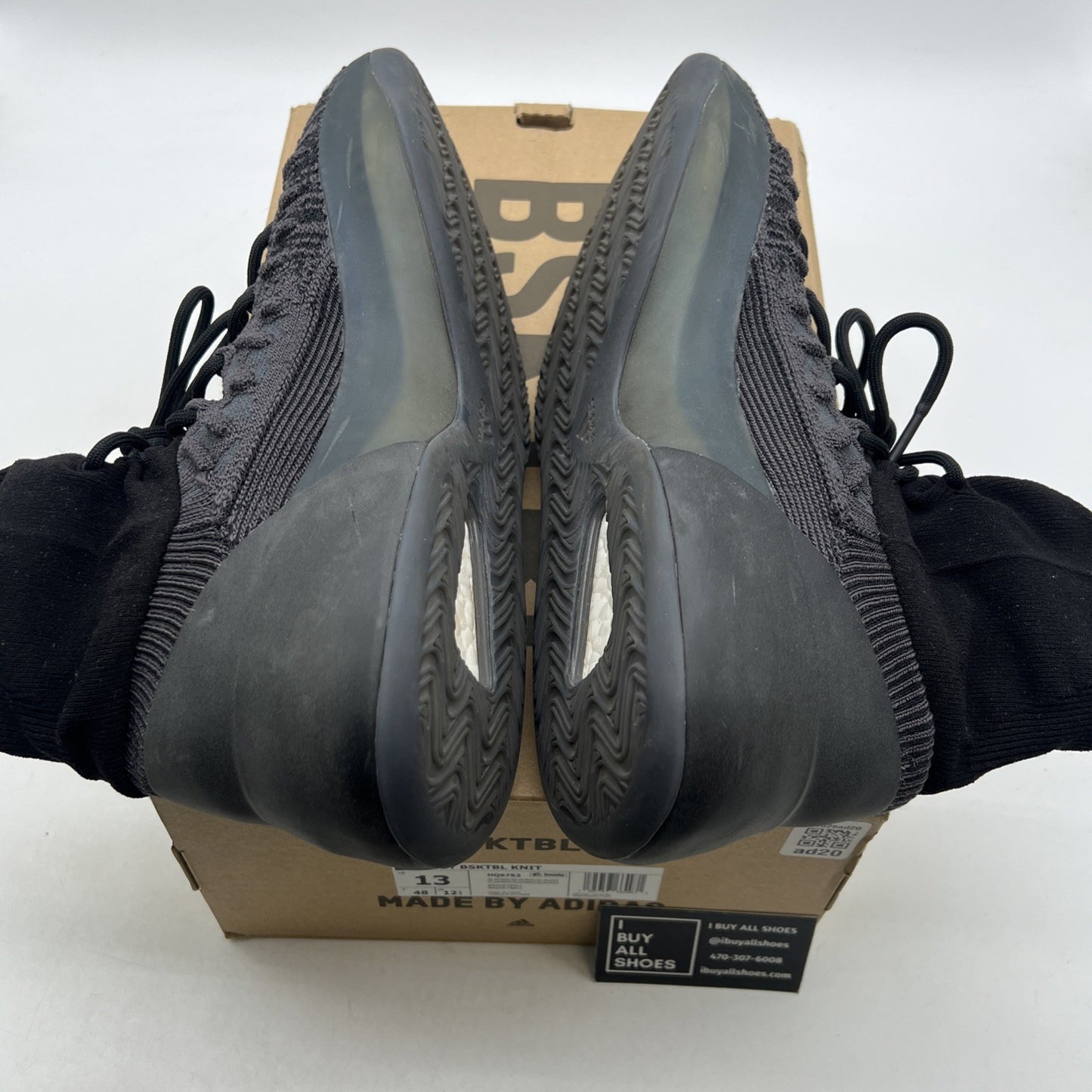 Size 13 - adidas Yeezy Basketball Knit Onyx (HQ6762)