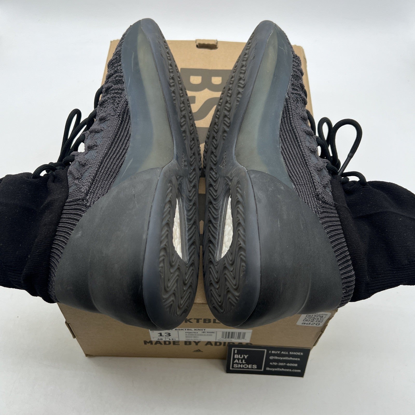 Size 13 - adidas Yeezy Basketball Knit Onyx (HQ6762)
