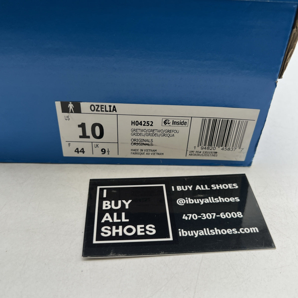 Size 10 - Adidas Ozelia Triple Grey (H04252)