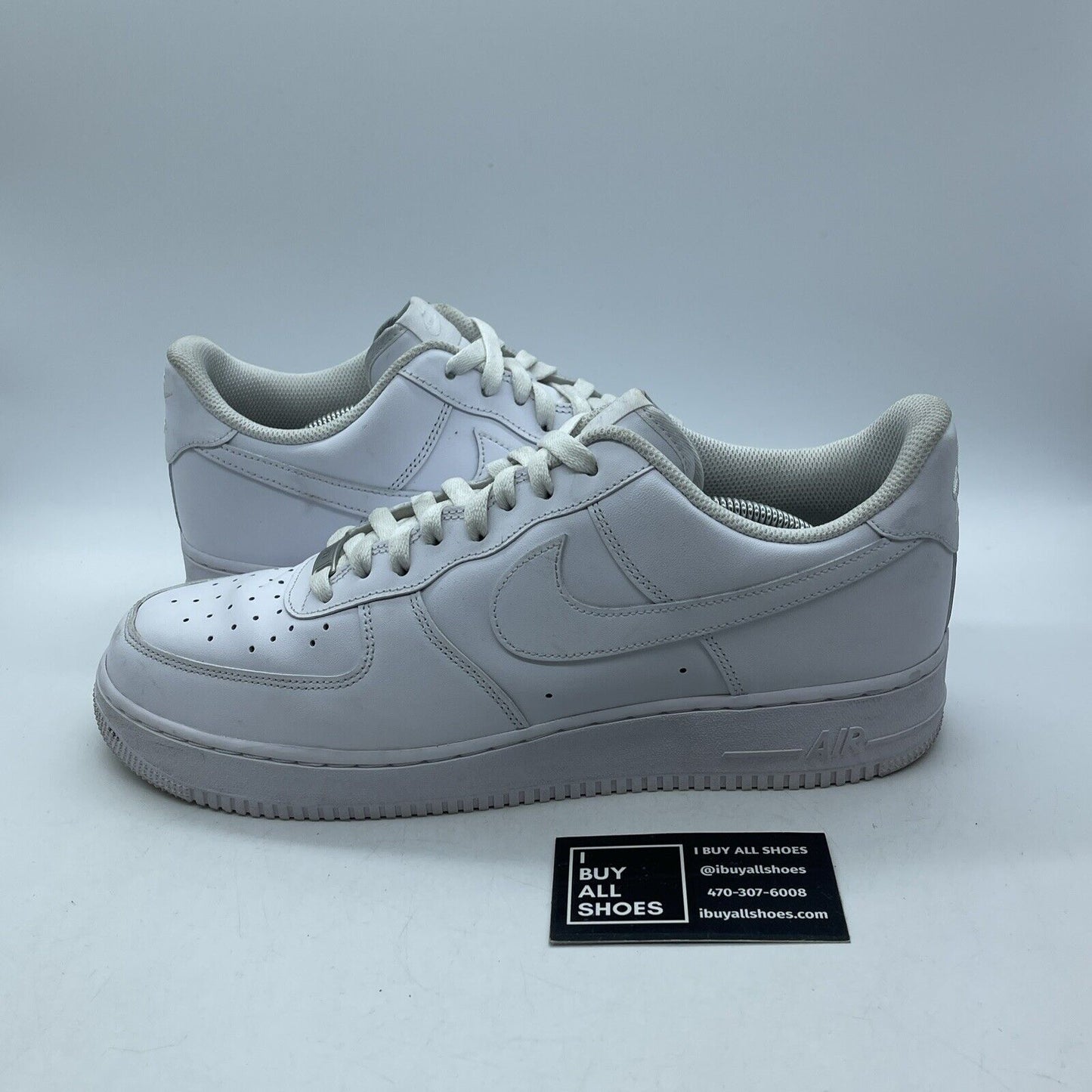 Size 12 - Nike Air Force 1 '07 Low Triple White Suede Leather (CW2288-111)