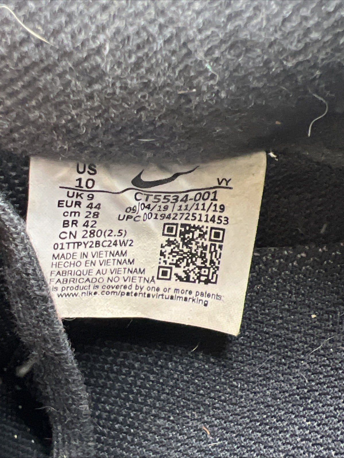 Size 10 - Nike Air Force 1 Low Black History Month (CT5534-001)