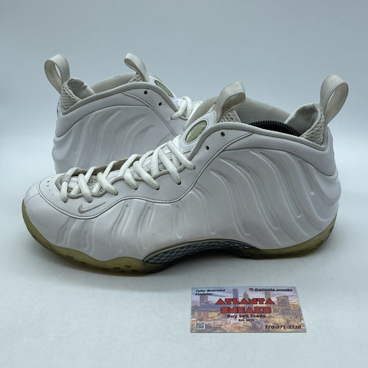Size 10.5 - Nike Air Foamposite One White-Out Grey Black Leather (314996-100)