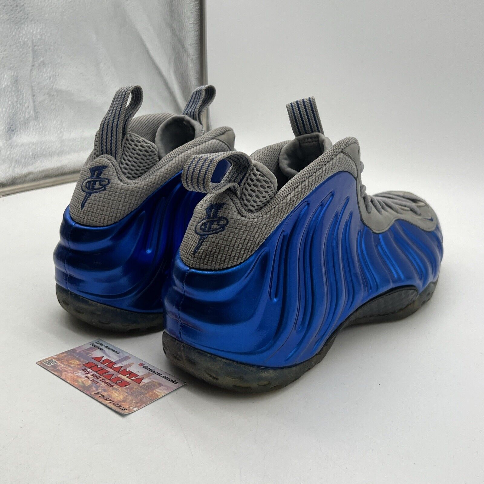 Size 13 - Nike Air Foamposite One Sport Royal Grey Suede Blue (314996-401)