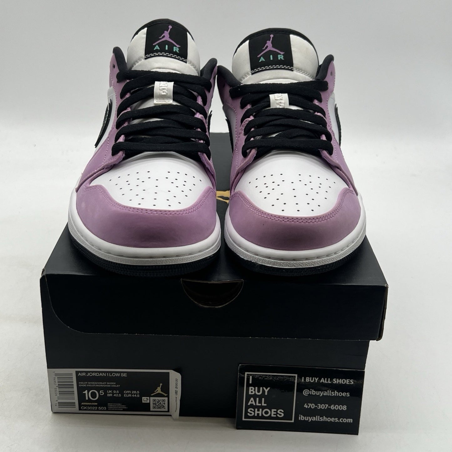 Size 10.5 - Air Jordan 1 SE Low Violet Shock (CK3022-503)