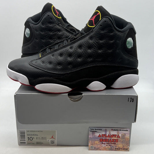 Size 10.5 - Jordan 13 Retro Mid Playoff Black Red White (414571-062)