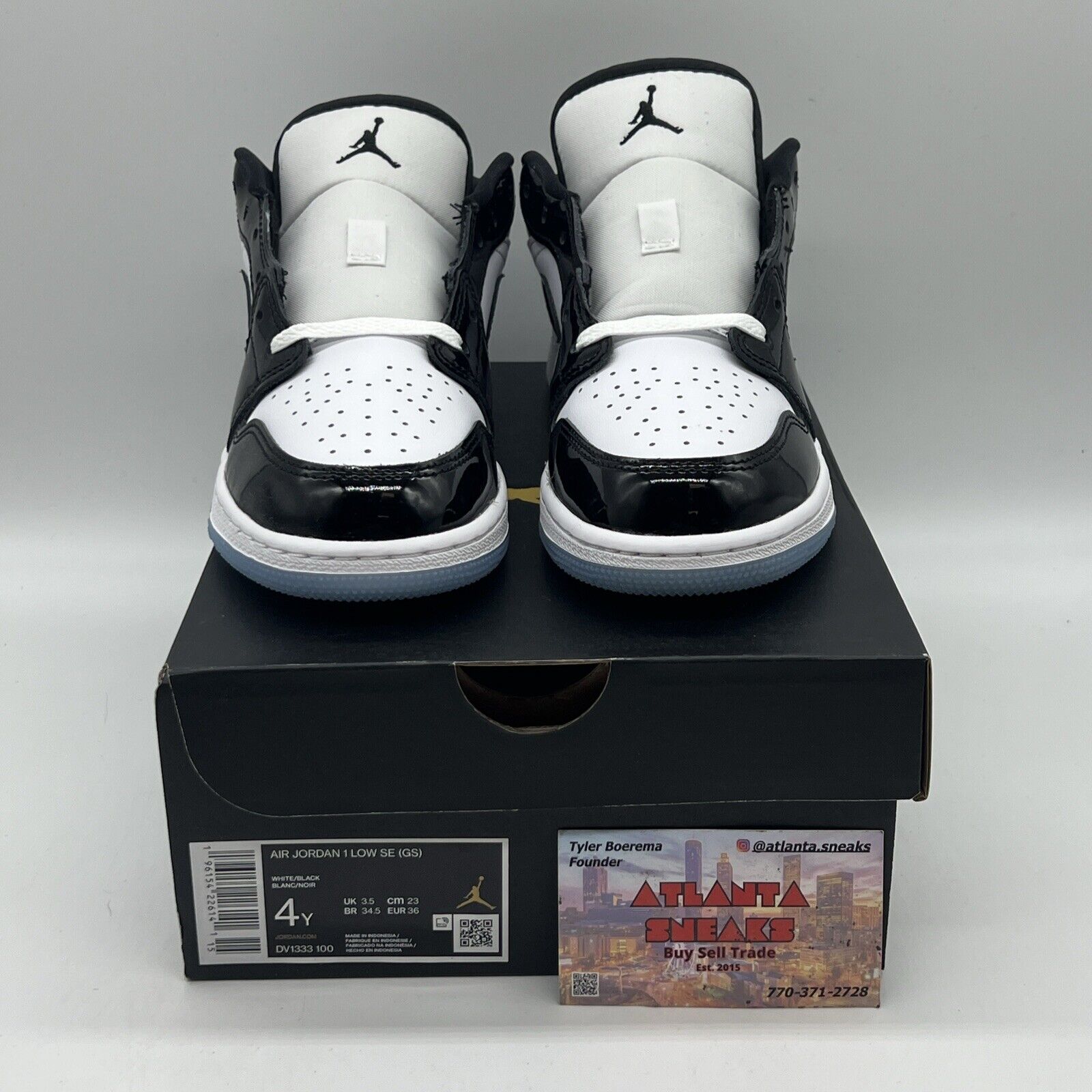 Size 4 - Jordan 1 Low SE Concord Brand New Og All