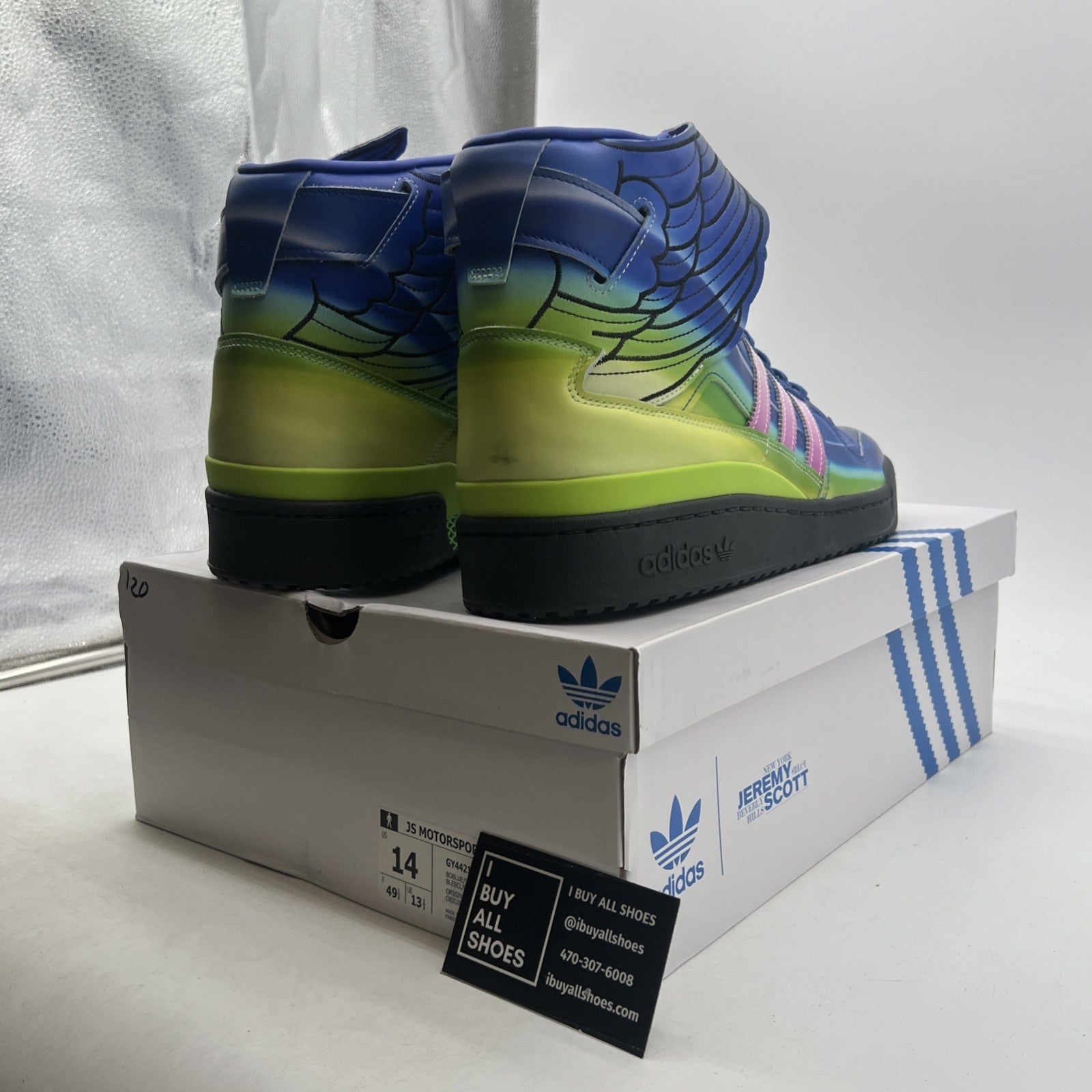 Size 14 - adidas Jeremy Scott x Forum Wings 4.0 Motorsport (GY4421)