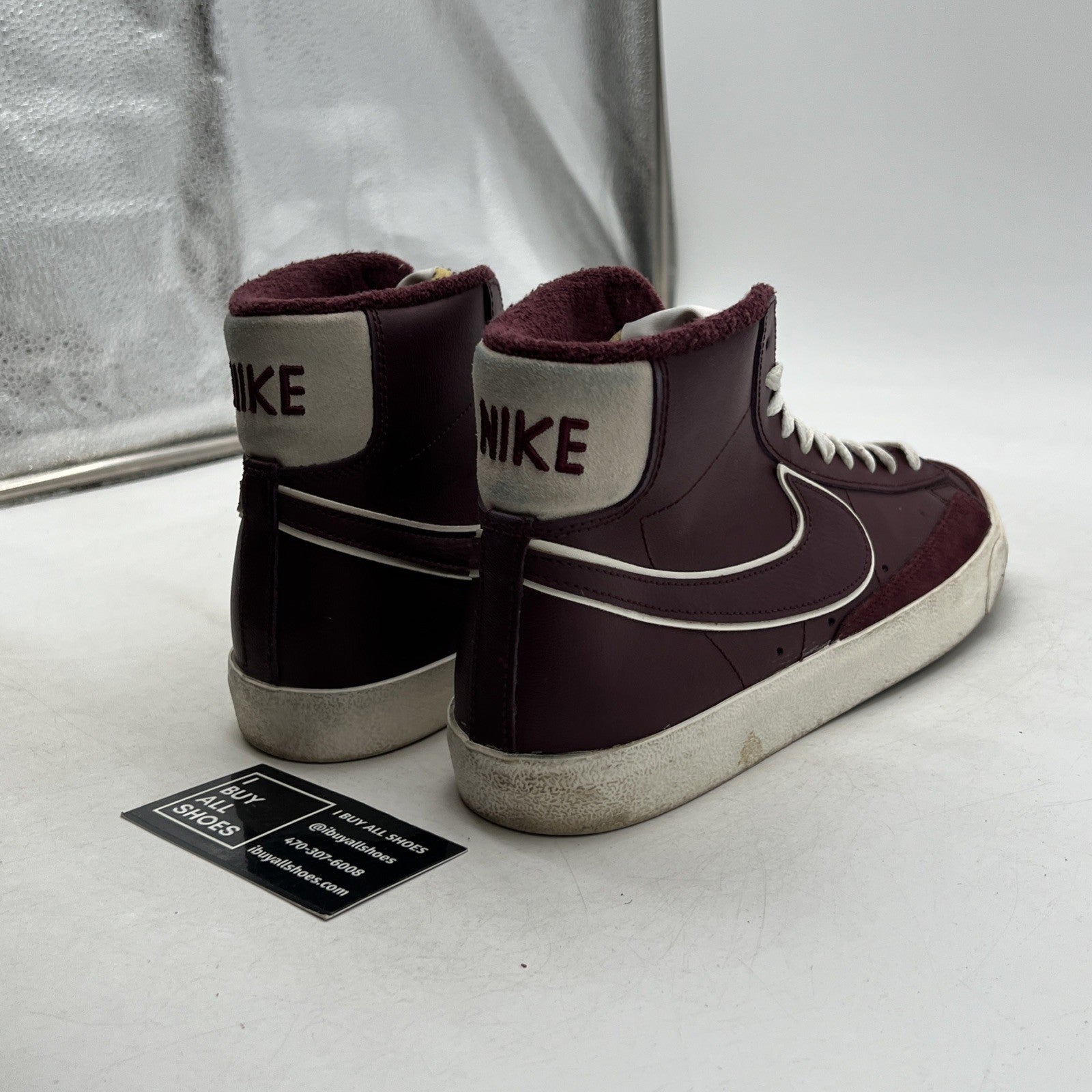 Size 9.5 - Nike Blazer '77 Premium Mid College Pack - Night Maroon (DQ7672-600)