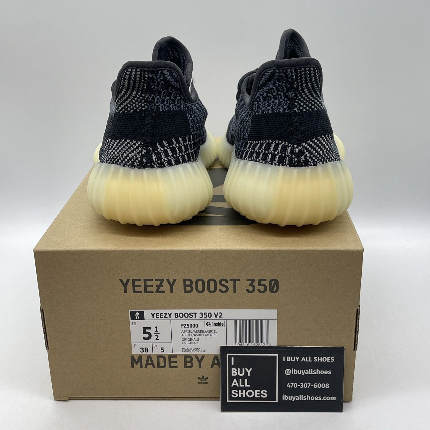 Size 5.5 - adidas Yeezy Boost 350 V2 Low Carbon Suede (FZ5000)