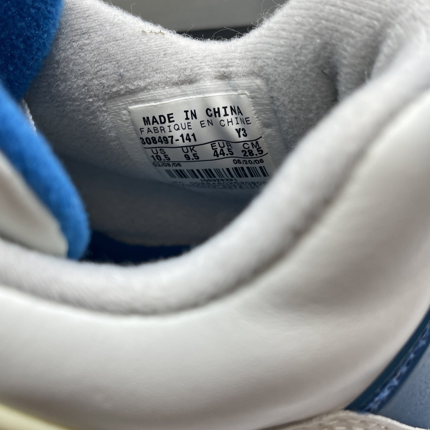 Size 10.5 - Air Jordan 4 Retro 2006 Military Blue White Suede (308497-141)