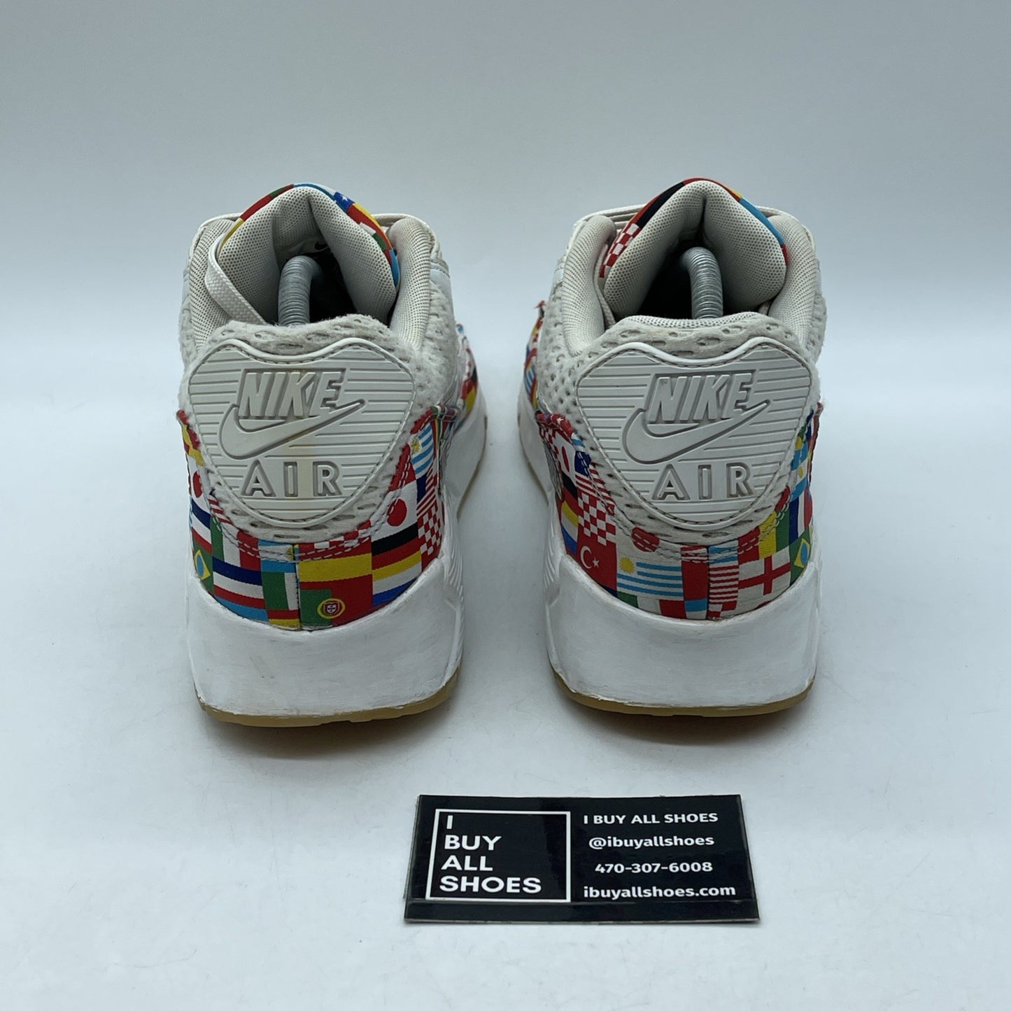 Size 10.5 - Nike Air Max 90 International Flag Suede Leather (AO5119-100)