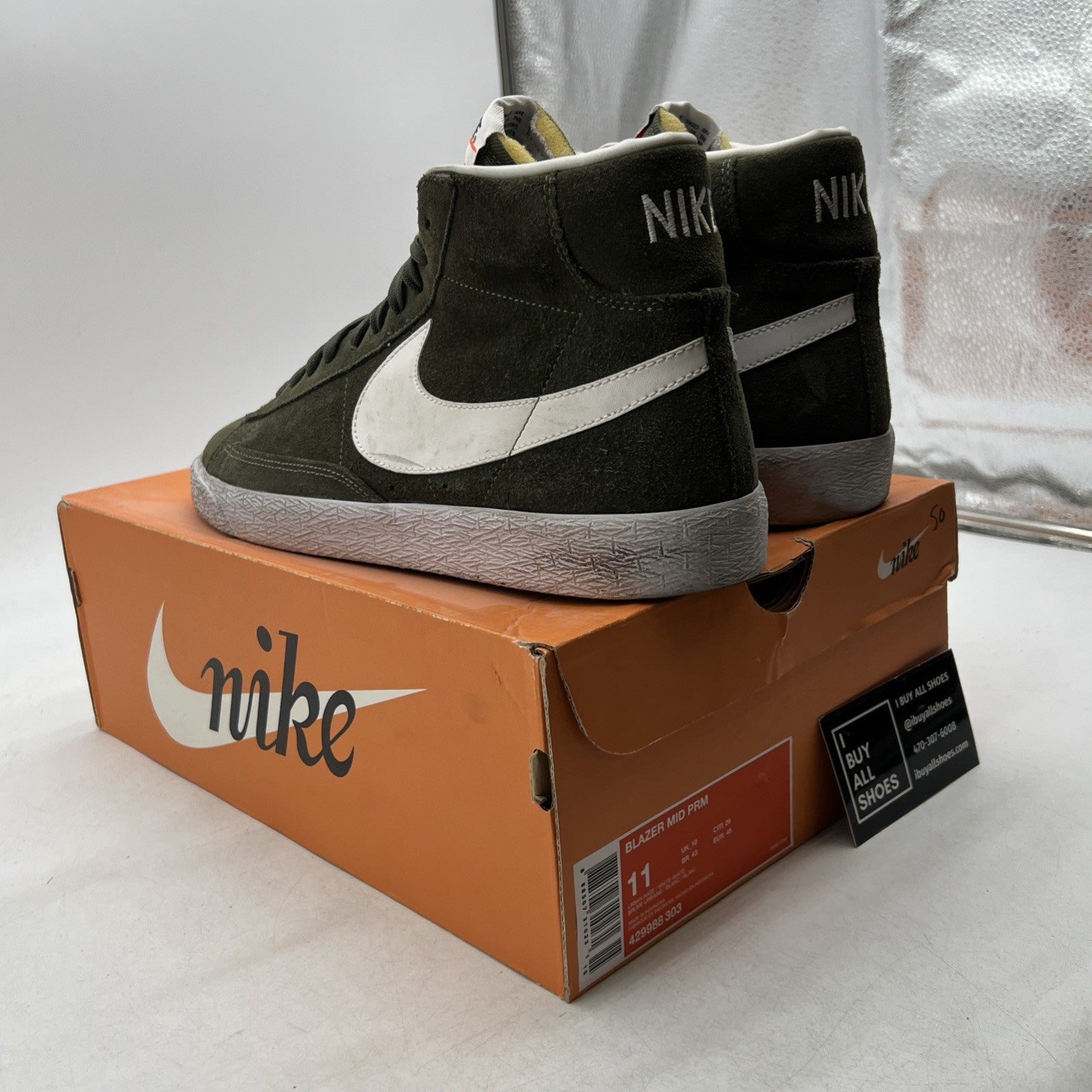 Size 11 - Nike Blazer PRM Mid Urban Haze (429988-303)