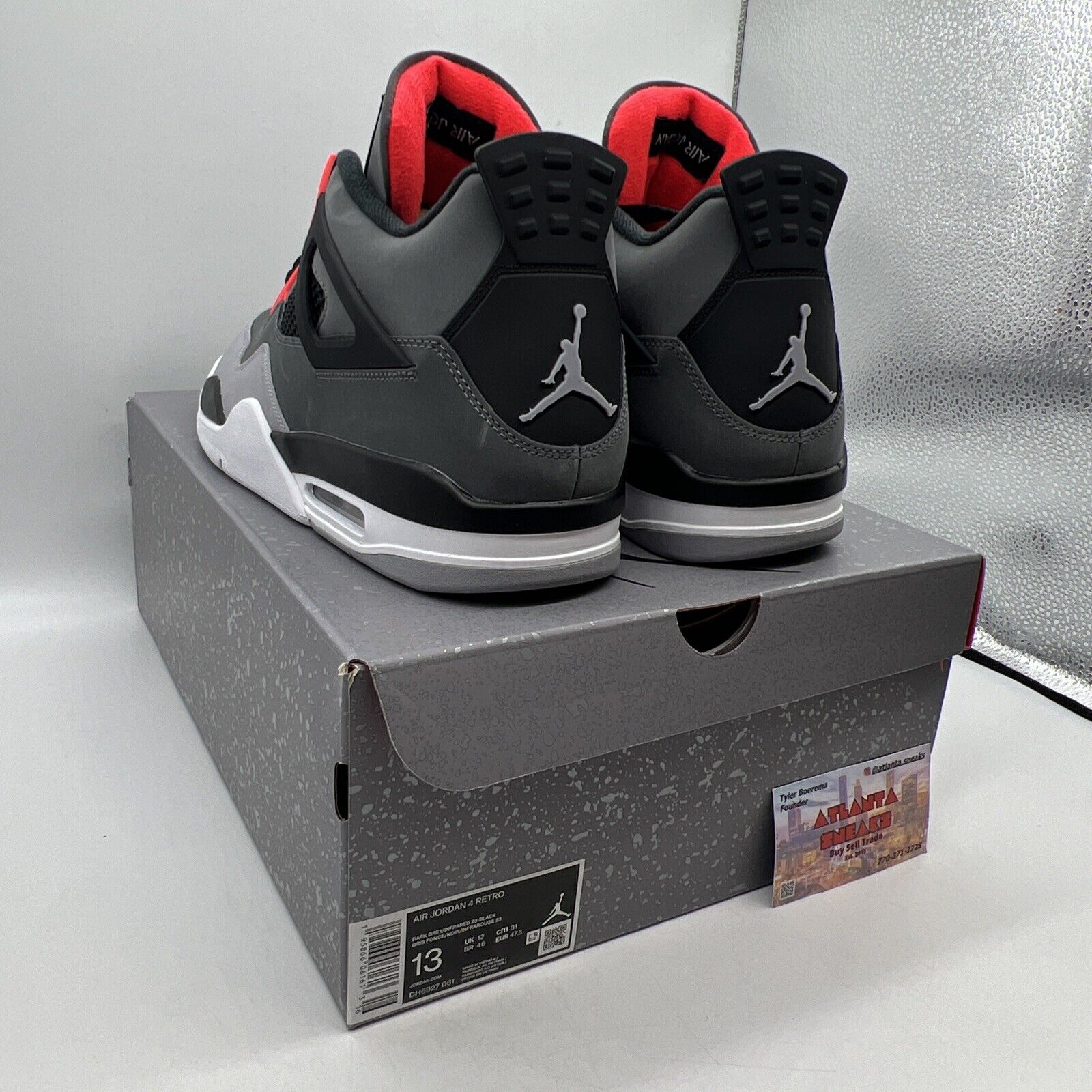 Size 13 - Jordan 4 Retro Mid Infrared Brand New Og All