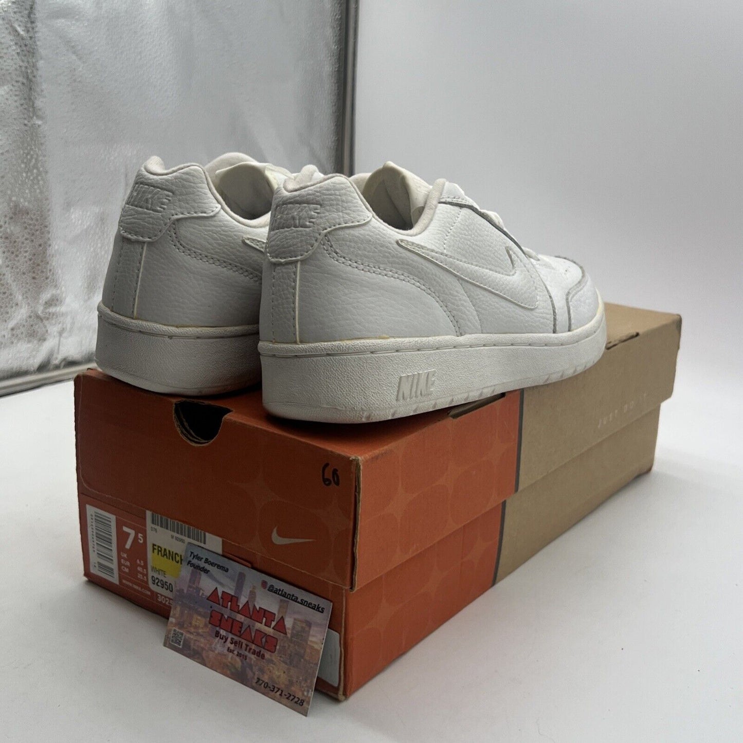 Size 7.5 - Nike Court Vision Low ‘Triple White’ (302595-111)