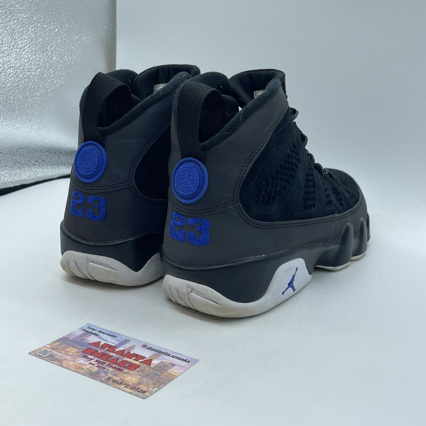 Size 8.5 - Air Jordan 9 Retro Racer Blue White Black Suede Leather (CT8019-024)