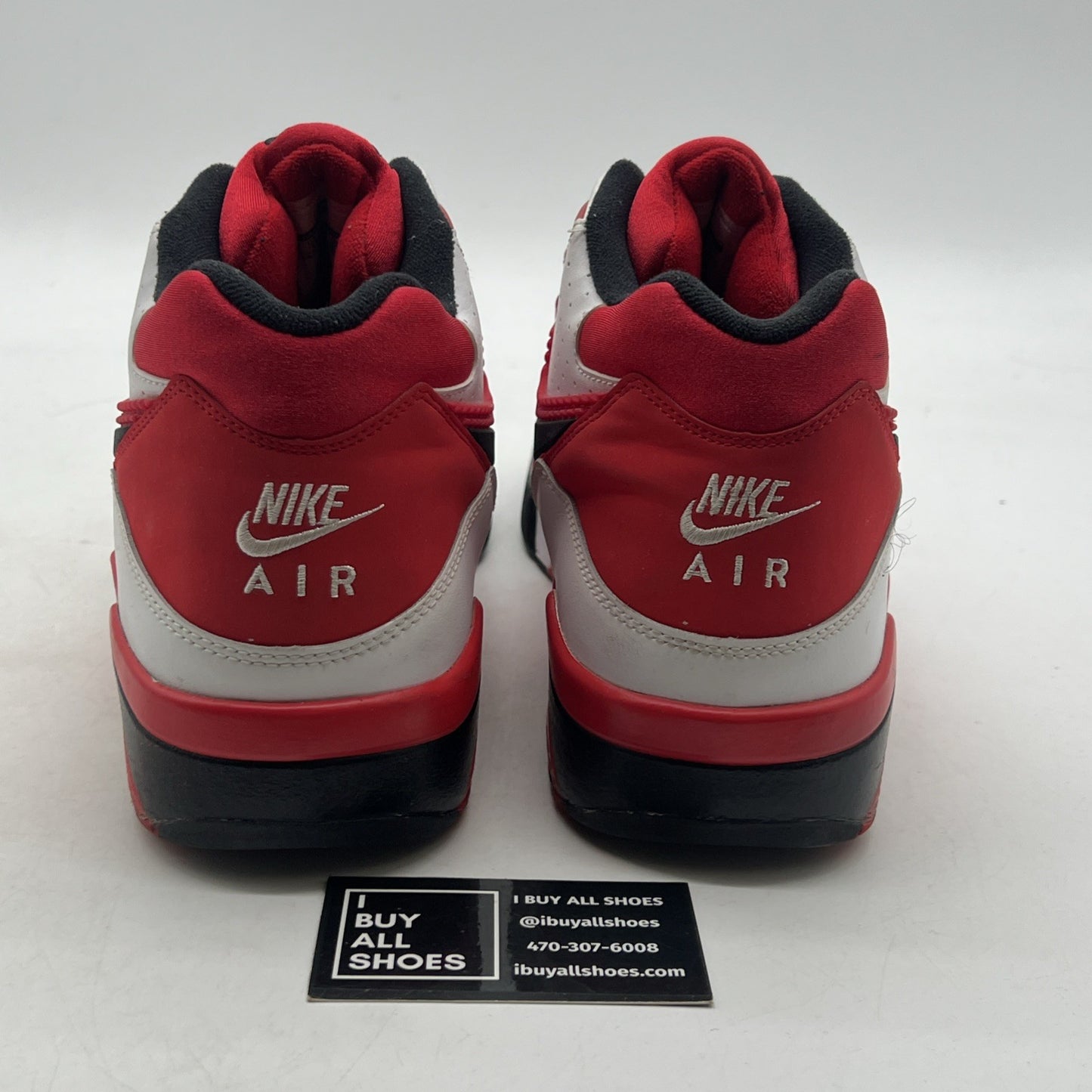 Size 13 - Nike Air Force 180 White University Red (310095-106)