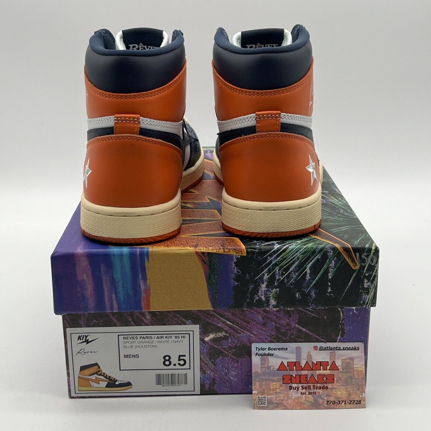 Size 8.5 - Air Kiy ‘85 High x Houston Astros