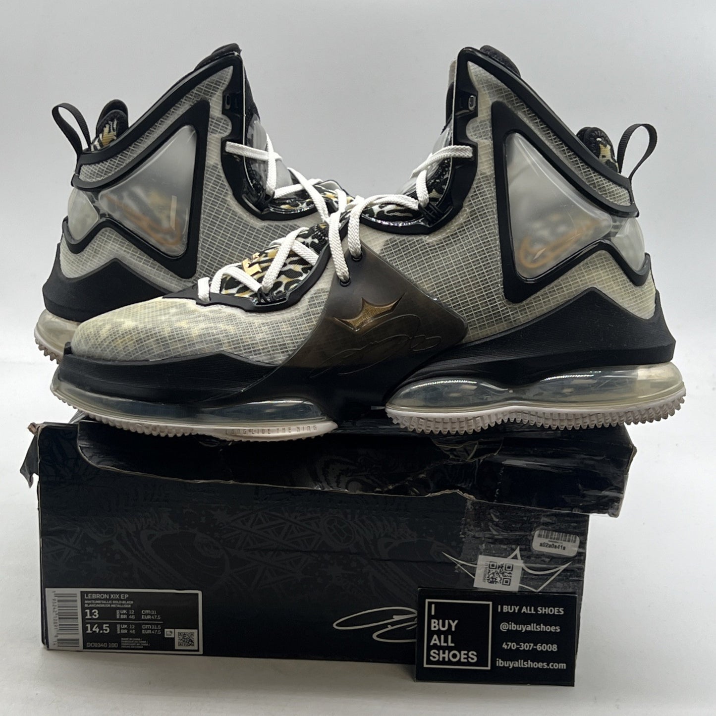 Size 13 - Nike LeBron 19 EP 'Leopard' (DC9340-100)