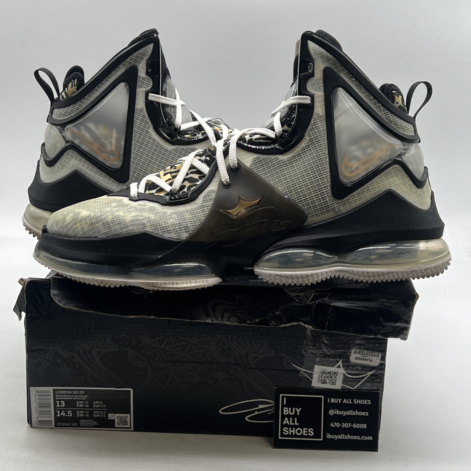 Size 13 - Nike LeBron 19 EP 'Leopard' (DC9340-100)