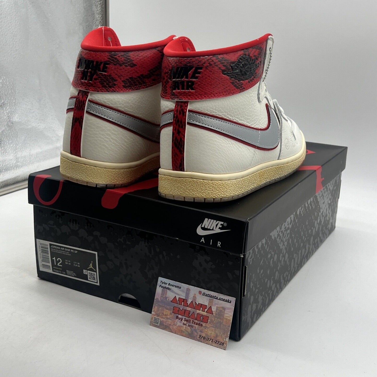 Size 12 - Awake NY x Jordan Air Ship PE SP University Red (FN8675-100)