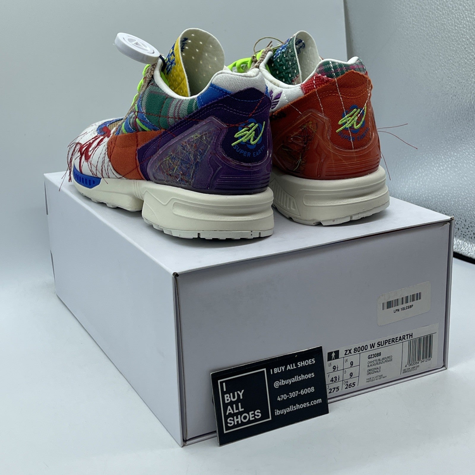 Size 9.5 - adidas Sean Wotherspoon x ZX 8000 A-ZX Series Suede (GZ3088)