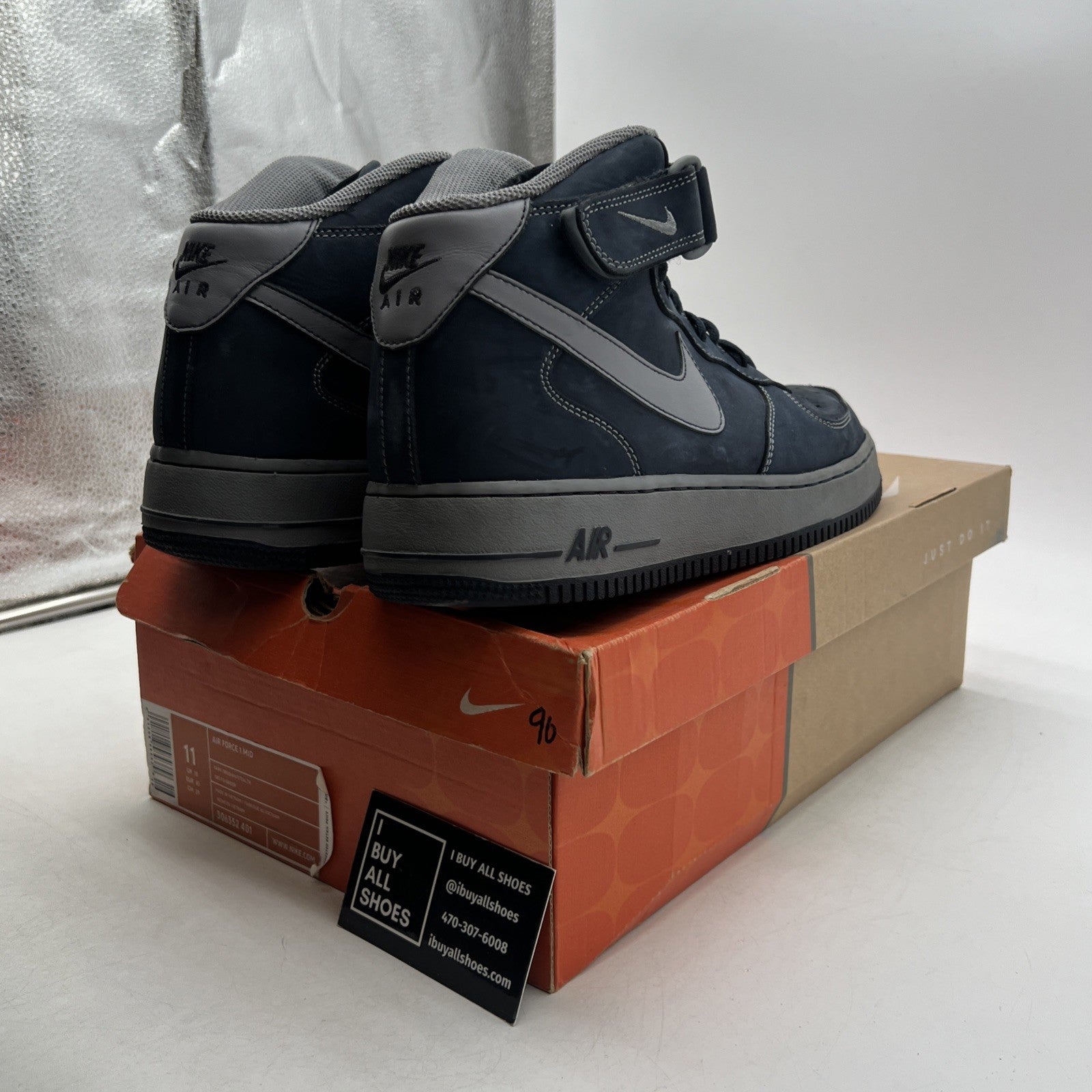 Size 11 - Nike Air Force 1 Mid Blue (306352-401)