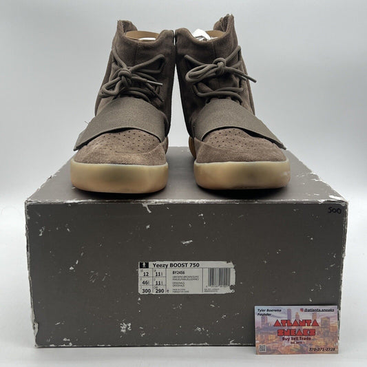 Size 12 - adidas Yeezy Boost 750 Chocolate Suede Gum Brown (BY2456)