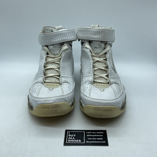 Size 13 -2005 Nike Shox USP White Perforated Basketball Shoes (311738-102)