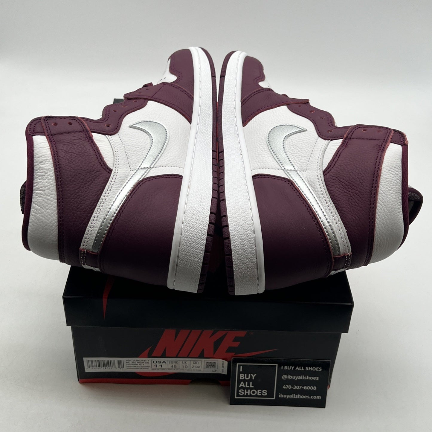 Size 11 - Air Jordan 1 Retro High OG Bordeaux (555088-611)
