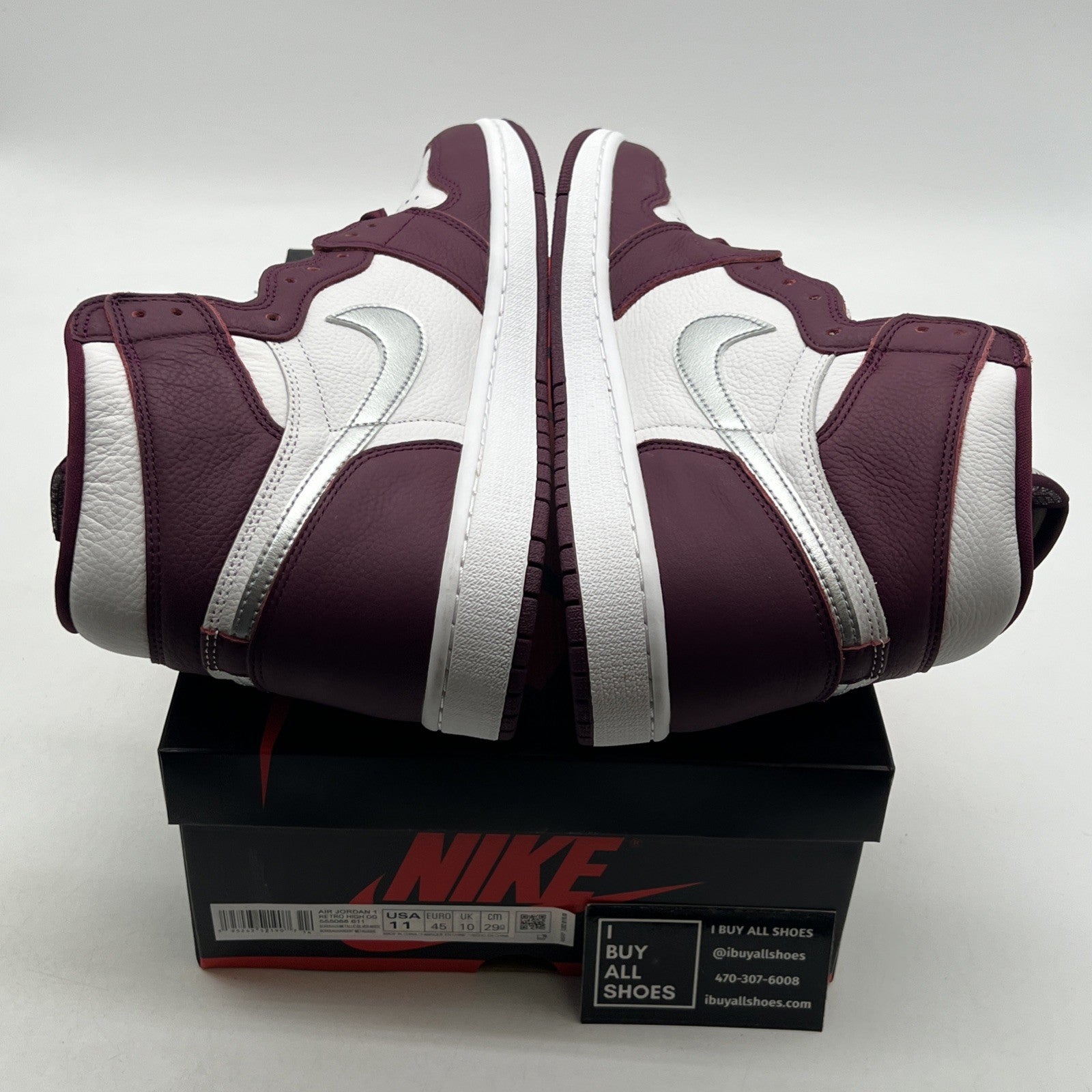 Size 11 - Air Jordan 1 Retro High OG Bordeaux (555088-611)
