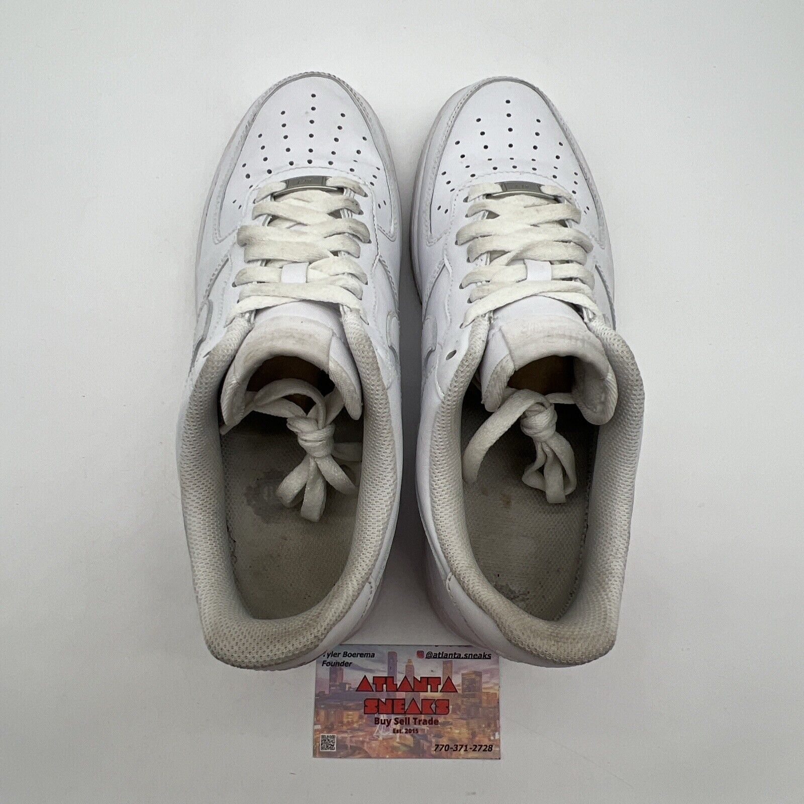 Size 10.5W - Nike Air Force 1 Low White Leather 2018 (DD8959-100)