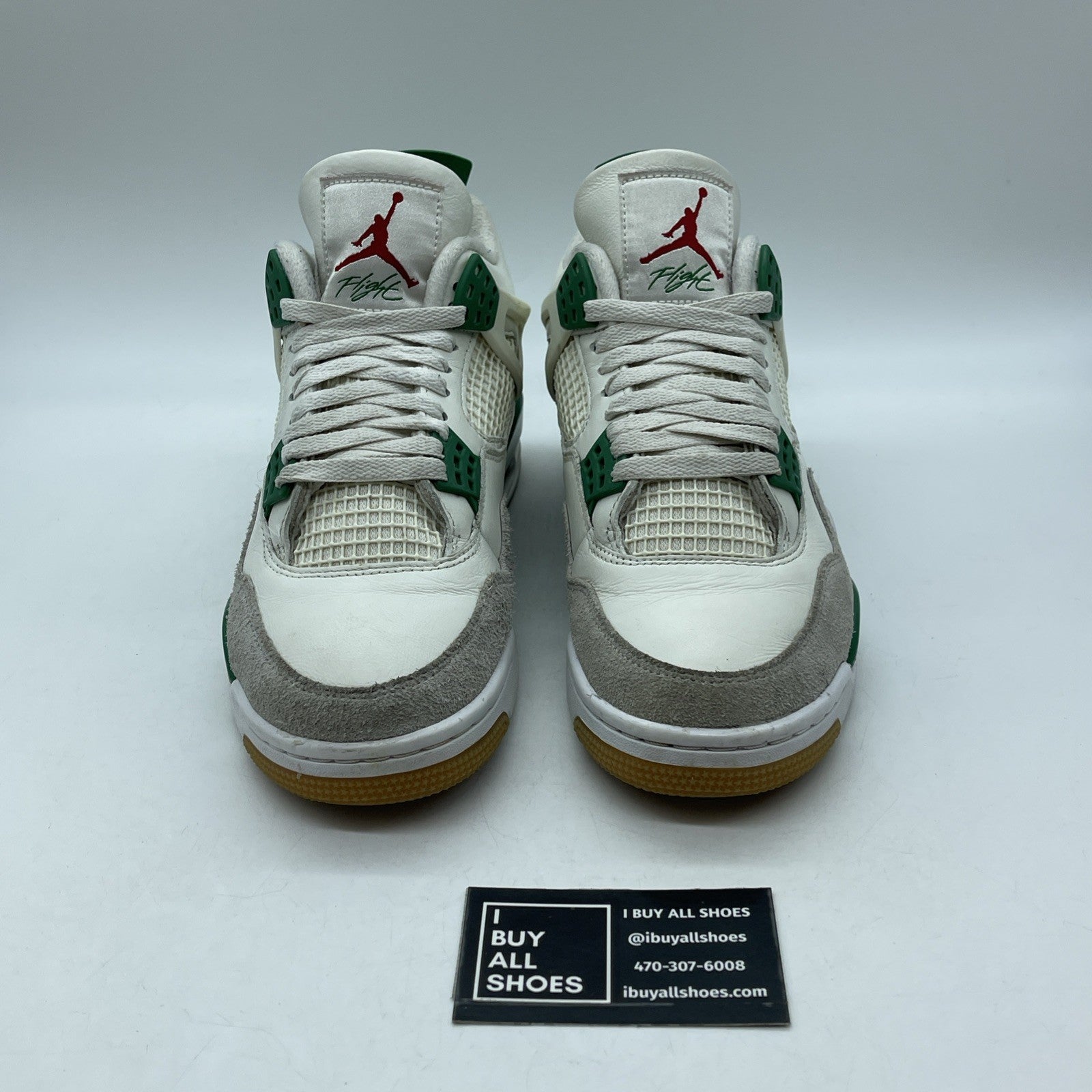 Size 8 - Jordan 4 Retro SP x Nike SB Mid Pine Green Grey White (DR5415-103)
