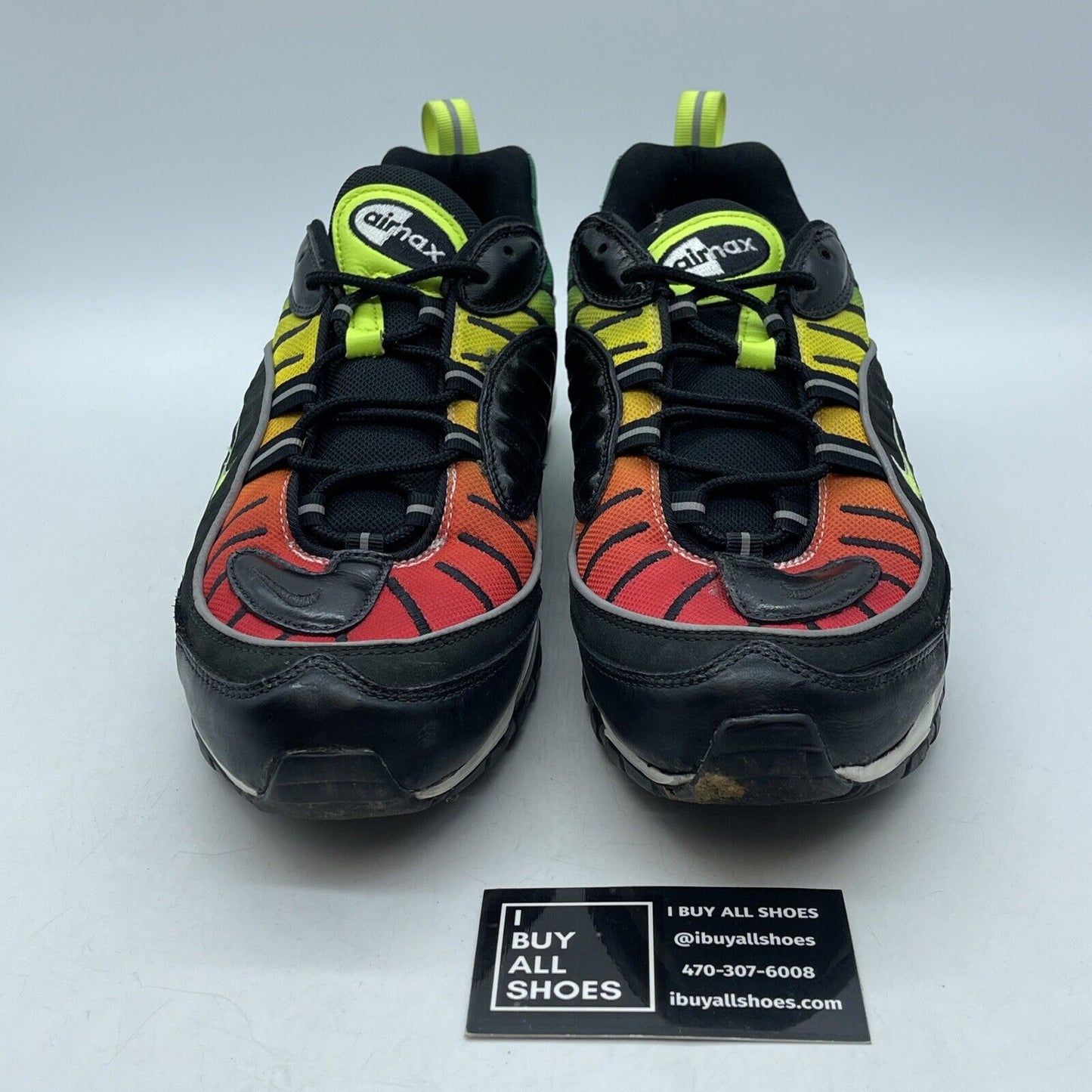 Size 11.5W - Nike Olivia Kim x Air Max 98 No Cover Green Black Suede (CK3309-001