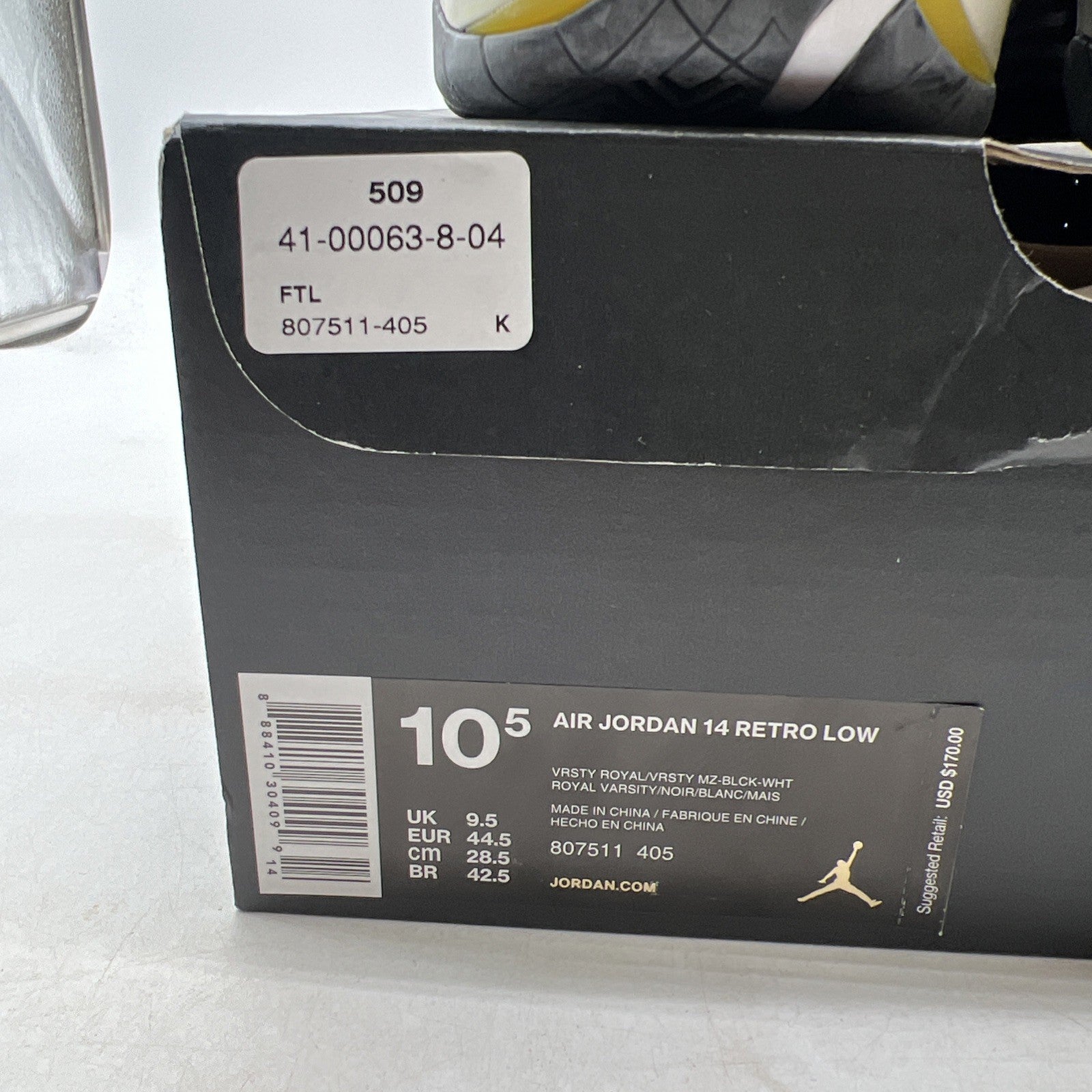Size 10.5 - Air Jordan 14 Retro 2015 Low Laney (807511-405)