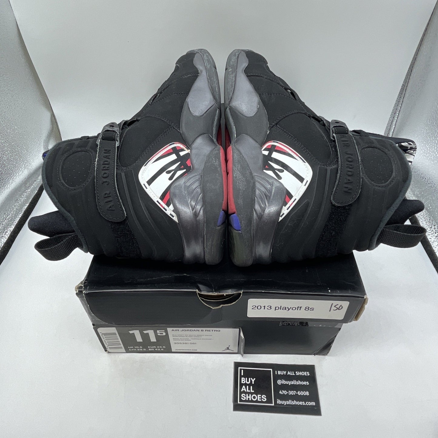 Size 11.5 - Air Jordan 8 Retro 2007 Playoff (305381-061)