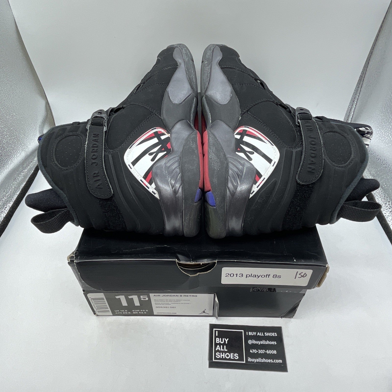 Size 11.5 - Air Jordan 8 Retro 2007 Playoff (305381-061)